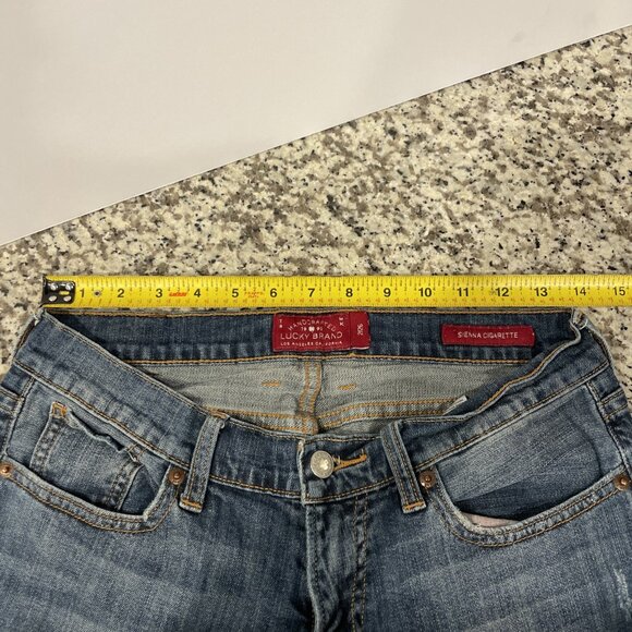 Lucky Brand Women’s 2/26 Sienna Cigarette Blue Jeans Stretch Denim Straight Leg - Picture 10 of 10